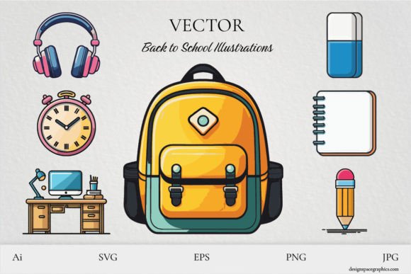 12 Vector Back to School Illustrations: A Strategic Tool for Creative and Educational Projects