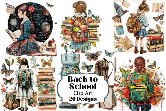 20 Lovely Back-to-School Clip Art