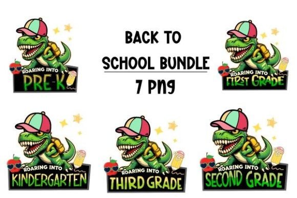 Back to School Bundle - Dino Saur: A Versatile Digital Clipart Resource