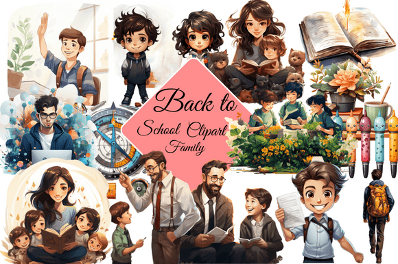 Back to School Clipart Family: A Creative Resource for Modern Designers and Entrepreneurs
