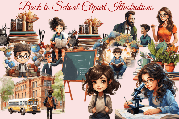Back to School Clipart Illustrations: A Creative Resource for Educators and Designers