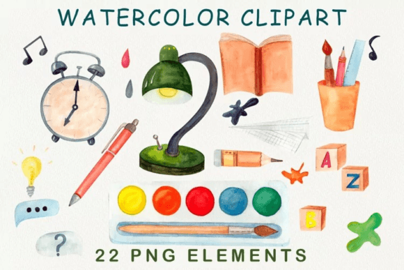 Back to School Clipart Set – Celebrate the First Day of School with Adorable Graphics