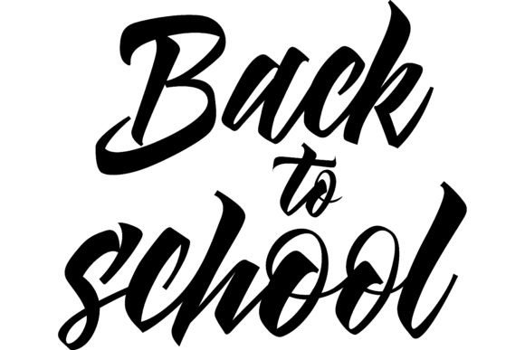 Back to School Lettering in Black Color: A Creative Trend for Modern Design