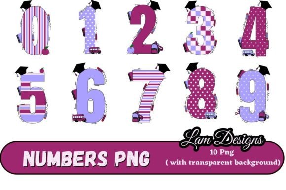 Back to School Numbers Png: A Creative Resource for Modern Designers
