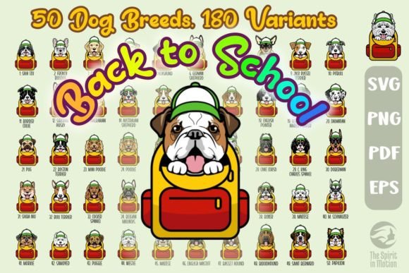 Back to School Peeking Dogs - 50 Breeds: A Creative Resource for Educators and Enthusiasts