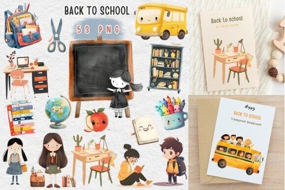 Charming Back to School Art Print: A Versatile Design for Creative Projects
