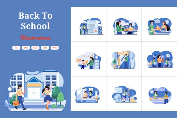 M610_Back to School Illustration Pack: A Strategic Tool for Visual Communication