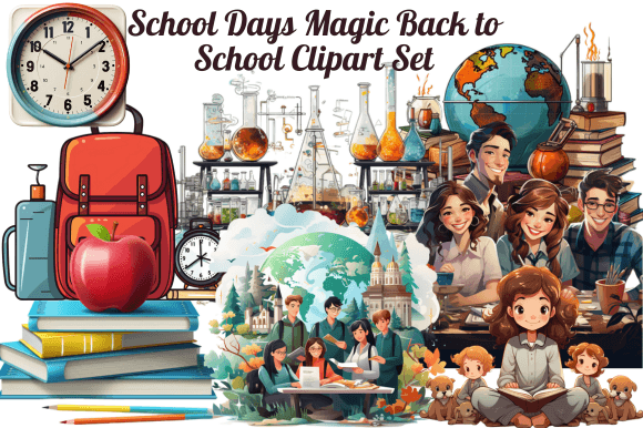 School Days Magic Back to School Clipart