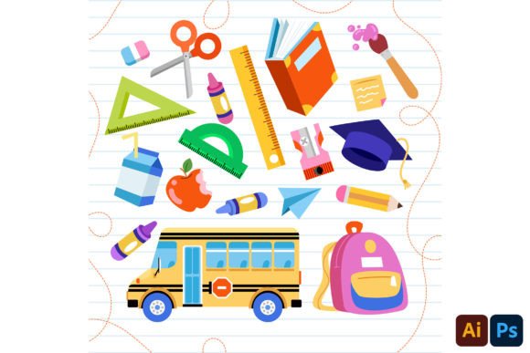 Strategic Use of Set of Back-to-School Elements for Creative and Operational Success