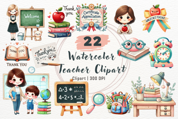 Watercolor Teacher, Back to School: A Creative Resource for Educators and Designers