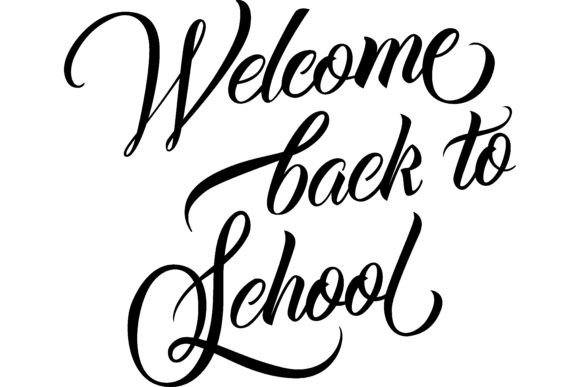 Welcome Back to School Lettering. Beauti